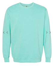 Load image into Gallery viewer, MAMA/Grandparent Comfort Colors Crewneck Sweatshirt w/ sleeve name/names.