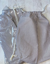 Load image into Gallery viewer, SALE Drawstring Seersucker Backpack