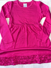 Load image into Gallery viewer, SALE LS Raspberry Ruffle Dress 5T