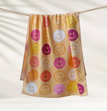 Load image into Gallery viewer, Smiley Beach Towel