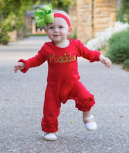 Load image into Gallery viewer, Girls Ruffle Romper