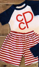 Load image into Gallery viewer, Boys Knit Summer Set w/ Raglan T