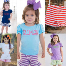 Load image into Gallery viewer, Girls Ruffle Knit Summer Set