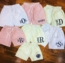 Load image into Gallery viewer, Seersucker Swimtrunks