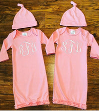 Load image into Gallery viewer, Baby Gown & Hat Set