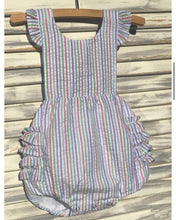 Load image into Gallery viewer, Seersucker Sunsuit