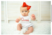 Load image into Gallery viewer, Seersucker Bow Sunsuit