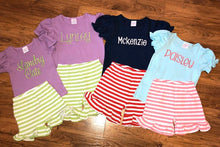 Load image into Gallery viewer, Girls Ruffle Knit Summer Set