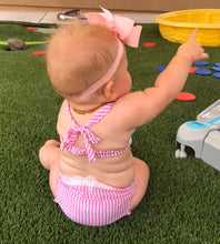 Load image into Gallery viewer, Girls Seersucker Bikini