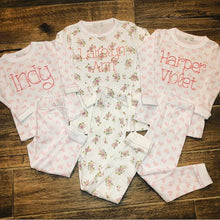 Load image into Gallery viewer, Magnolia Baby PJ SALE Set Bows Size 5