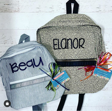 Load image into Gallery viewer, Seersucker Backpacks