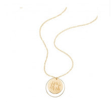 Load image into Gallery viewer, Hoop Monogram Necklace