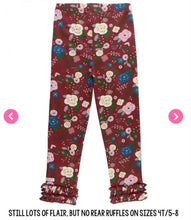 Load image into Gallery viewer, RuffleButts Budding Beauty Ruffle Leggings
