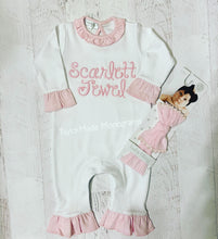 Load image into Gallery viewer, Ruffle Playsuit from Magnolia Baby