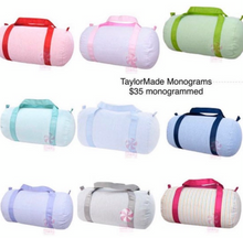 Load image into Gallery viewer, Seersucker Duffle Bag
