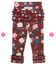 Load image into Gallery viewer, RuffleButts Budding Beauty Ruffle Leggings