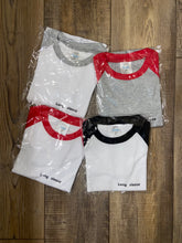 Load image into Gallery viewer, SALE Long Sleeve Raglan Ts 2t & 3t