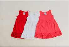 Load image into Gallery viewer, Girls Ruffle Tank Dresses