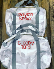 Load image into Gallery viewer, Seersucker Duffle Bag