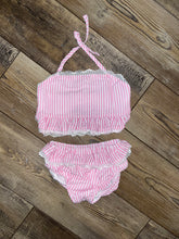 Load image into Gallery viewer, SALE Seersucker Swim 2 Piece size 8