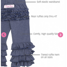 Load image into Gallery viewer, RuffleButts Faux Denim Pants