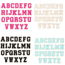 Load image into Gallery viewer, Gold Glitter Varsity Letters