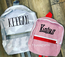 Load image into Gallery viewer, Seersucker Backpacks