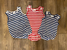 Load image into Gallery viewer, SALE STRIPE BUBBLE NB Red