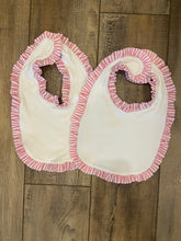 Load image into Gallery viewer, SALE RUFFLE SEERSUCKER BIBS