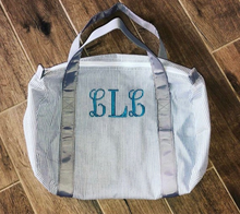 Load image into Gallery viewer, Seersucker Duffle Bag