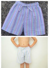 Load image into Gallery viewer, Seersucker Swimtrunks