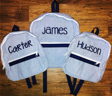 Load image into Gallery viewer, Seersucker Backpacks