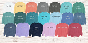 Comfort colors crewneck sweatshirt sizing online