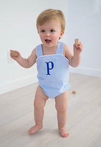 Boys Seersucker/Gingham Sunsuit