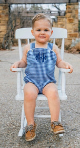 Boys Seersucker/Gingham Sunsuit