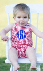 Boys Seersucker/Gingham Sunsuit