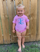 Load image into Gallery viewer, RuffleButts Rash Guard Swimsuit
