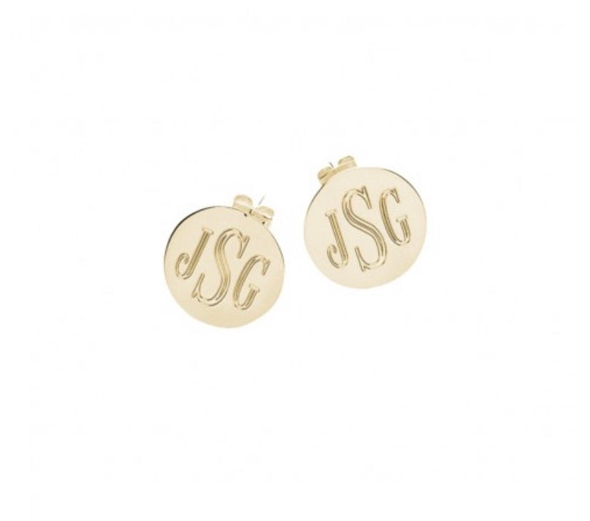 Monogram Studs